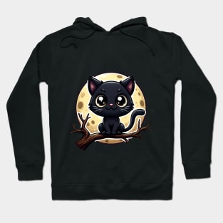 BLACK CAT MOON Hoodie